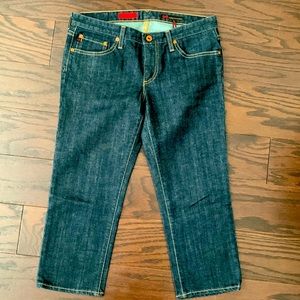 AG Cropped Dark Denim Jeans size 29
